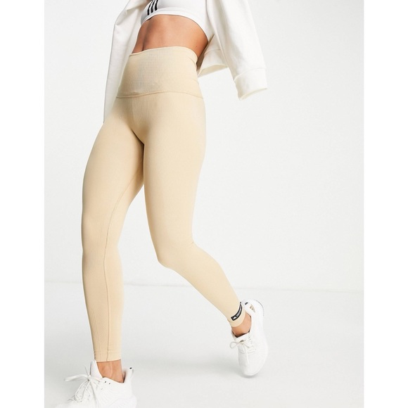Adidas Formotion Training Sculpt Seamlessly Hazy Beige Tights, Plus Size 4X NWT - Picture 3 of 13